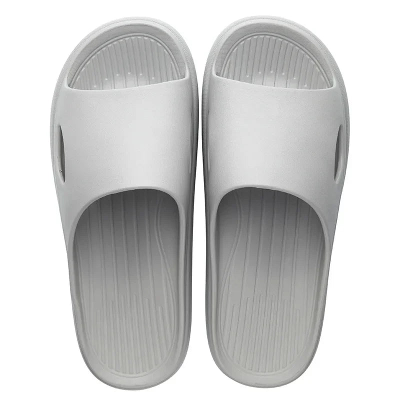 New Soft EVA Slippers Home Slipper Outdoor Beach Summer Sandals Bath Flip Flops Non-Slip Thick Sole Shoes
