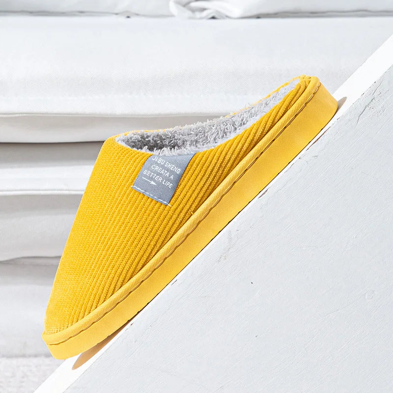 Home Slipper Fuzzy Winter Warm Fur Plush Non Slip Indoor Room Classic House Shoe Lazy Footwear Bedroom