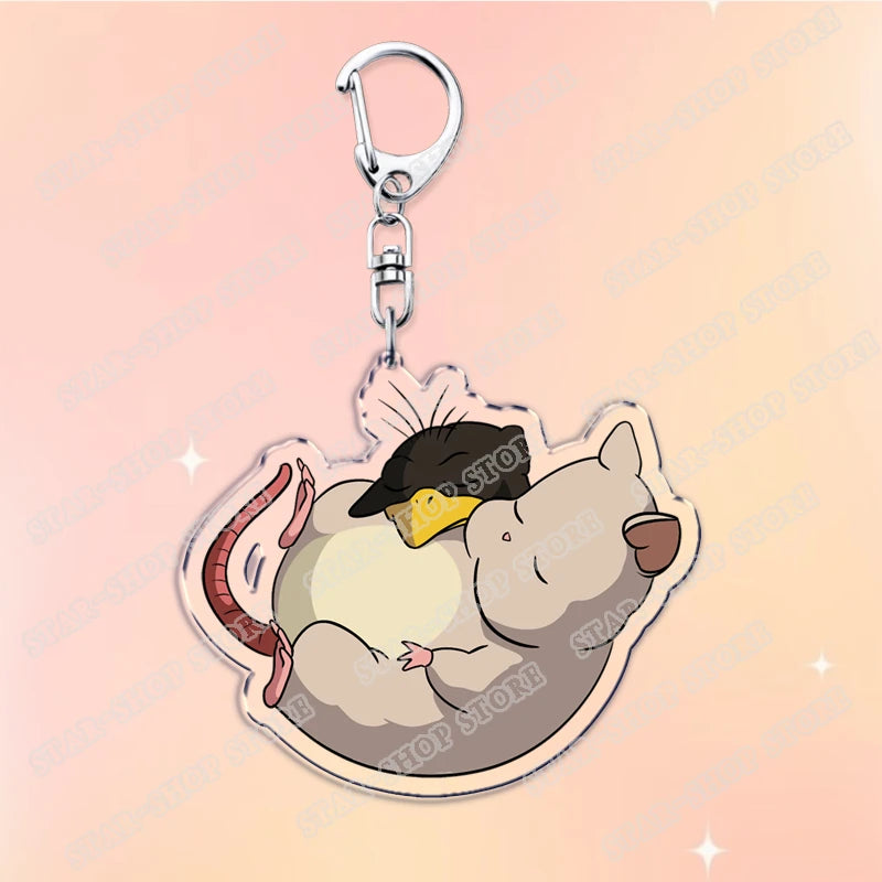 Classic Japanese Anime Keychain for Accessories Bag Aesthetic Kawaii Cat Fire Key Chain Ring Keyring Jewelry Fans Friends Gifts