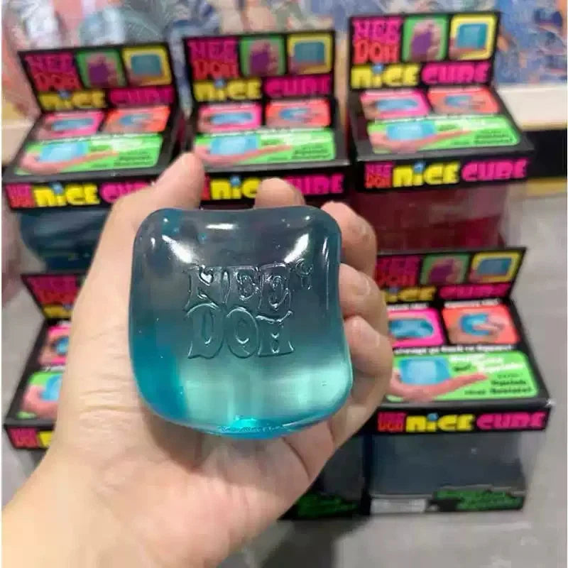 Squishy Needoh Nice Cube Schylling Sensory For Adults Kids Blue Purple Pink Anxiety Calming Tool For Office Home School