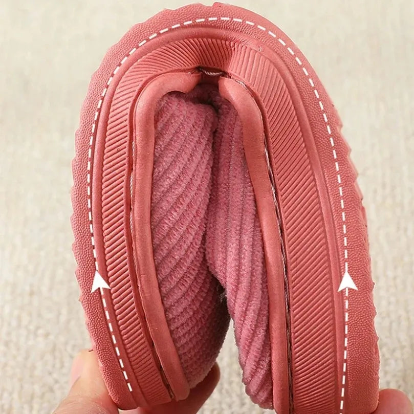 Home Slipper Fuzzy Winter Warm Fur Plush Non Slip Indoor Room Classic House Shoe Lazy Footwear Bedroom
