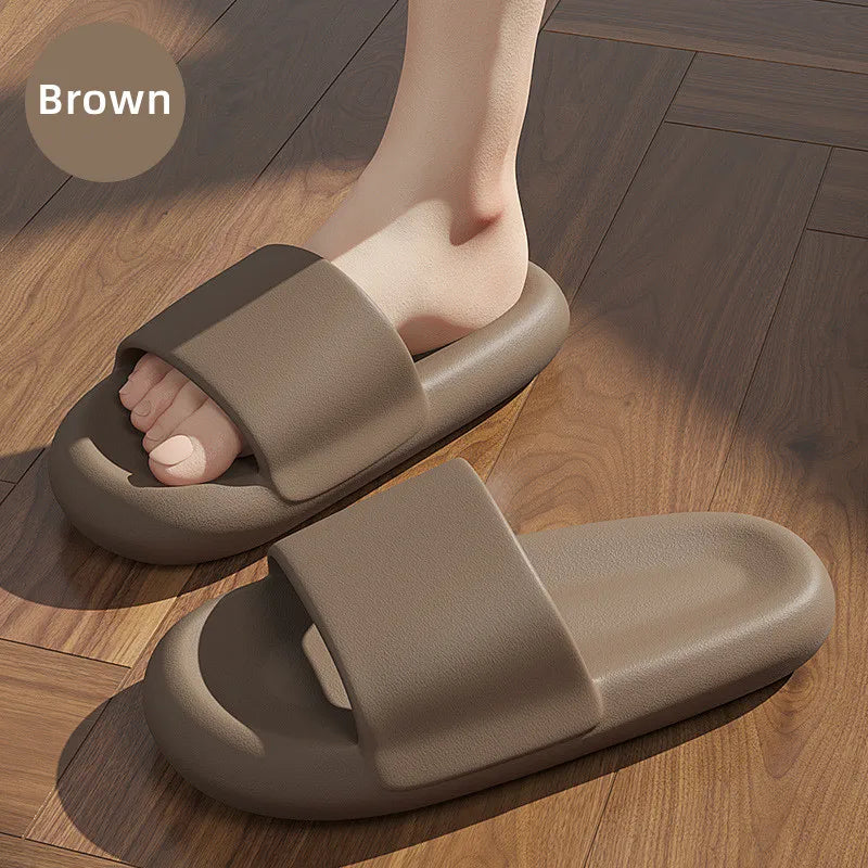 New Soft EVA Slippers Home Slipper Outdoor Beach Summer Sandals Bath Flip Flops Non-Slip Thick Sole Shoes