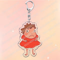 Classic Japanese Anime Keychain for Accessories Bag Aesthetic Kawaii Cat Fire Key Chain Ring Keyring Jewelry Fans Friends Gifts