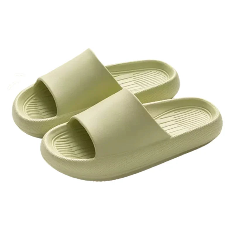 New Soft EVA Slippers Home Slipper Outdoor Beach Summer Sandals Bath Flip Flops Non-Slip Thick Sole Shoes