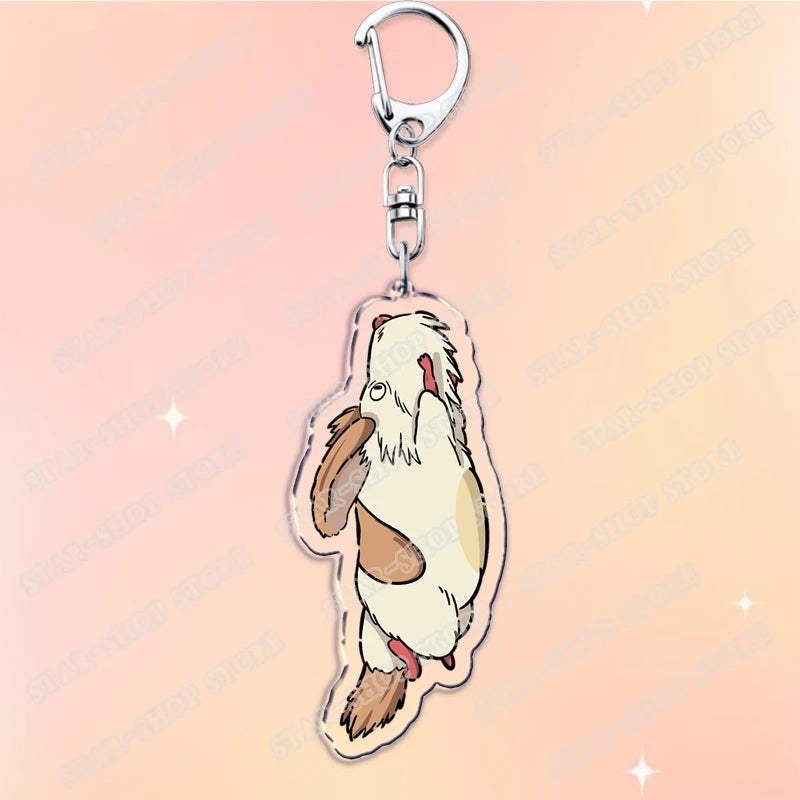 Classic Japanese Anime Keychain for Accessories Bag Aesthetic Kawaii Cat Fire Key Chain Ring Keyring Jewelry Fans Friends Gifts