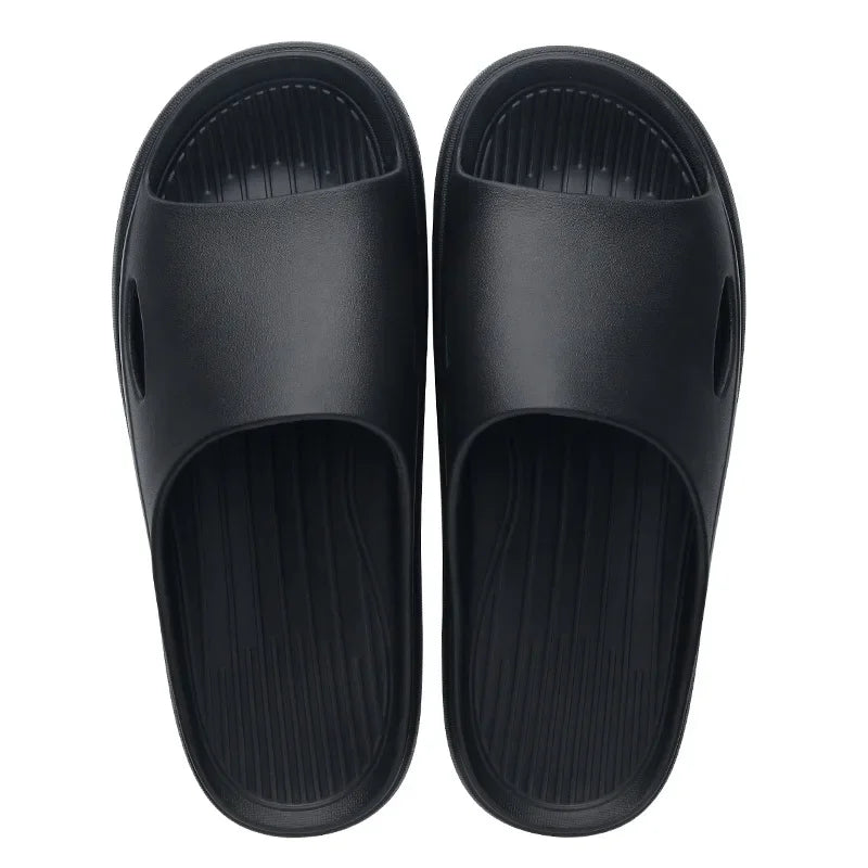 New Soft EVA Slippers Home Slipper Outdoor Beach Summer Sandals Bath Flip Flops Non-Slip Thick Sole Shoes
