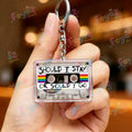Classic Tv Show Keychain for Accessories Stuck in The Upside ABCD Scary Thing Keyring Jewelry Gaming Fans Gifts
