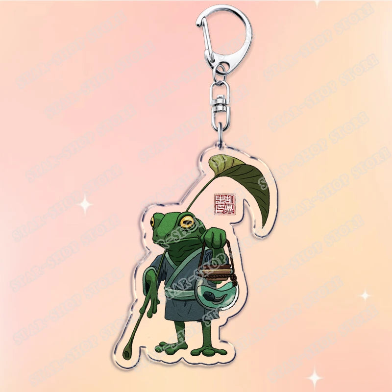 Classic Japanese Anime Keychain for Accessories Bag Aesthetic Kawaii Cat Fire Key Chain Ring Keyring Jewelry Fans Friends Gifts