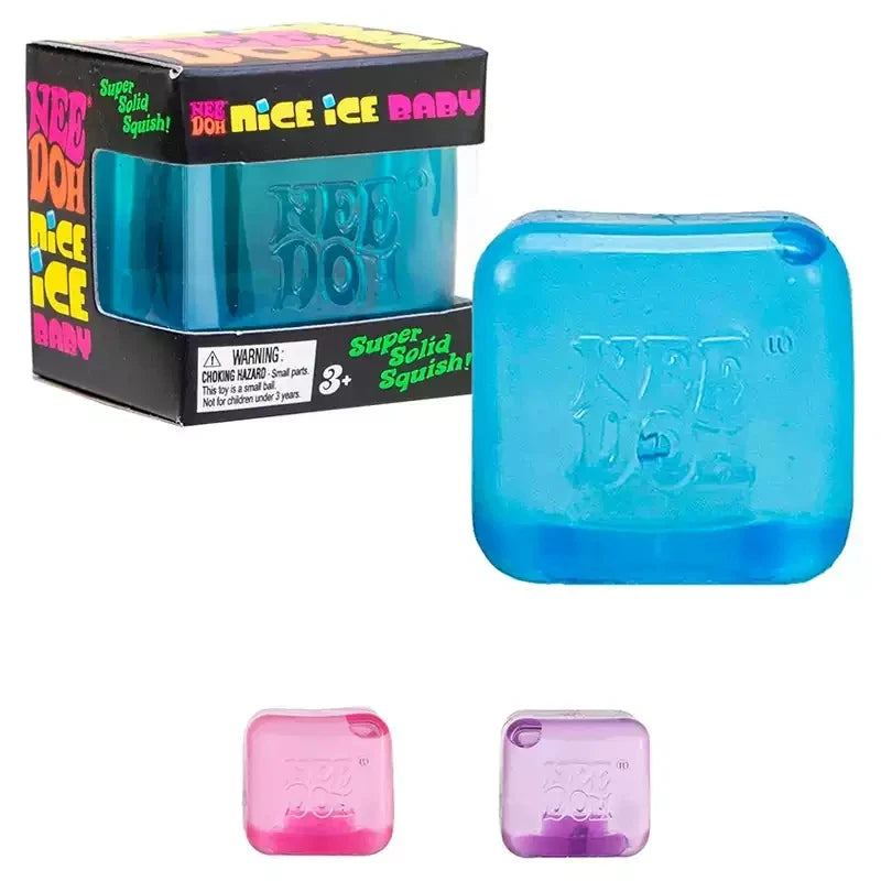 Squishy Needoh Nice Cube Schylling Sensory For Adults Kids Blue Purple Pink Anxiety Calming Tool For Office Home School