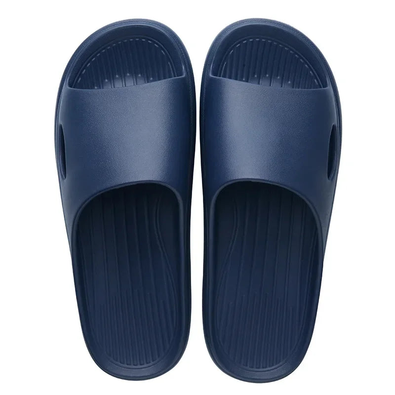 New Soft EVA Slippers Home Slipper Outdoor Beach Summer Sandals Bath Flip Flops Non-Slip Thick Sole Shoes
