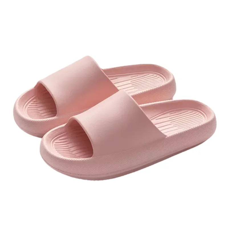 New Soft EVA Slippers Home Slipper Outdoor Beach Summer Sandals Bath Flip Flops Non-Slip Thick Sole Shoes