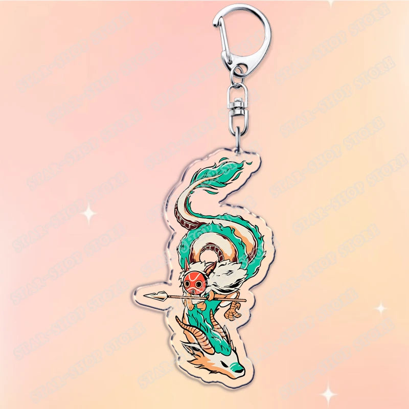 Classic Japanese Anime Keychain for Accessories Bag Aesthetic Kawaii Cat Fire Key Chain Ring Keyring Jewelry Fans Friends Gifts