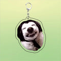 Meme Keychain Huh Cat Keychain Fanny Cat Keyring Talking Cats Confused Cat Pandant Cute Gift