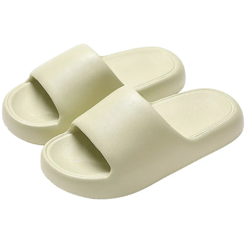 New Soft EVA Slippers Home Slipper Outdoor Beach Summer Sandals Bath Flip Flops Non-Slip Thick Sole Shoes