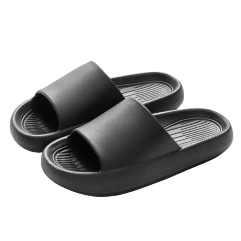 New Soft EVA Slippers Home Slipper Outdoor Beach Summer Sandals Bath Flip Flops Non-Slip Thick Sole Shoes