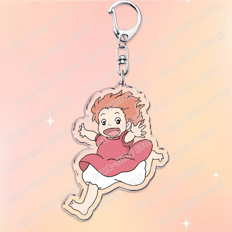 Classic Japanese Anime Keychain for Accessories Bag Aesthetic Kawaii Cat Fire Key Chain Ring Keyring Jewelry Fans Friends Gifts