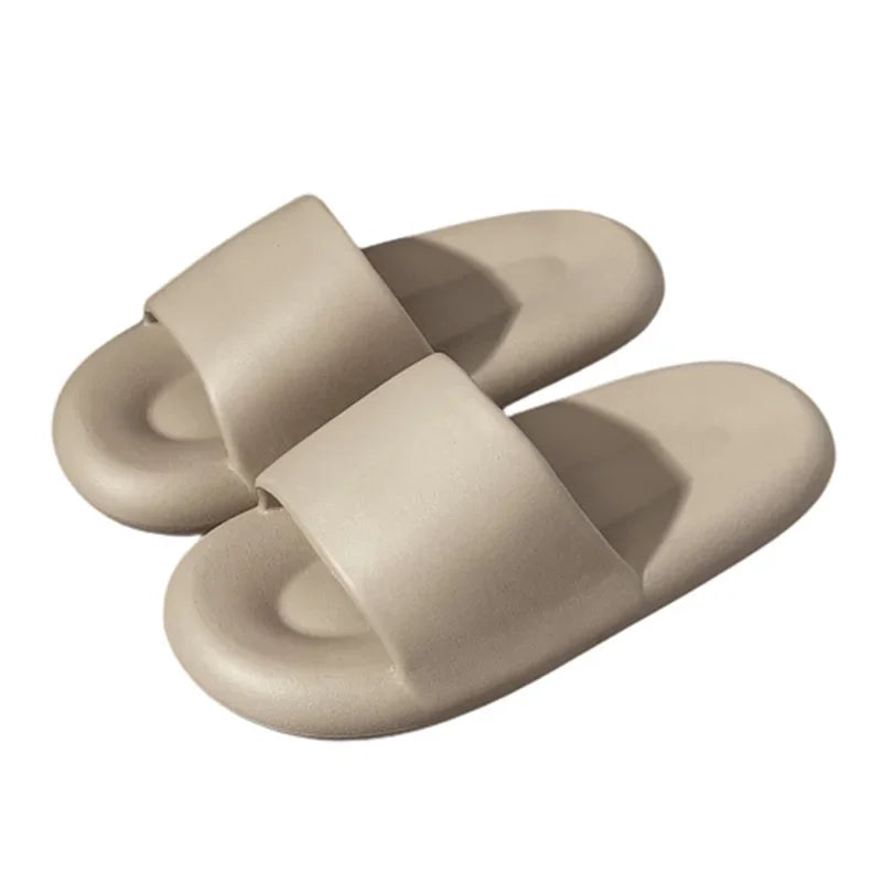 New Soft EVA Slippers Home Slipper Outdoor Beach Summer Sandals Bath Flip Flops Non-Slip Thick Sole Shoes