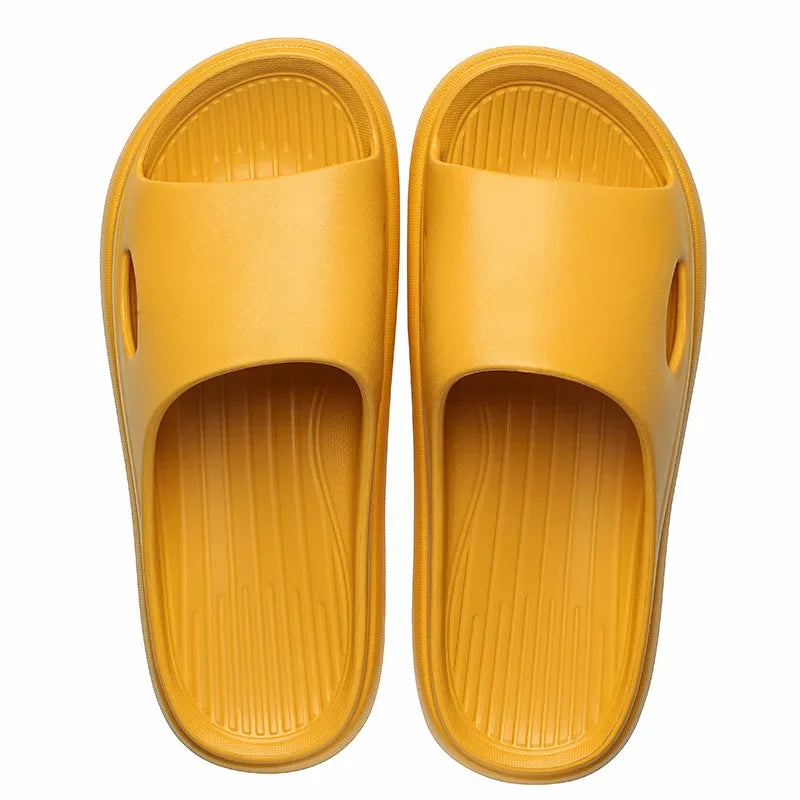 New Soft EVA Slippers Home Slipper Outdoor Beach Summer Sandals Bath Flip Flops Non-Slip Thick Sole Shoes