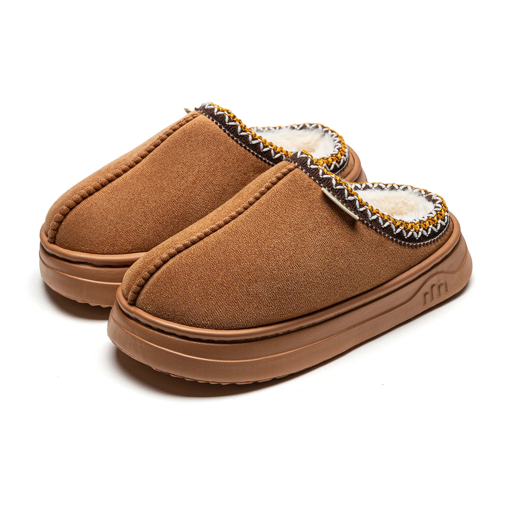 Winter Anti-slip Women's Soft Slipper Boots Fashion Couples Outdoor Casual Indoor Fuzzy Warm Comfort Men Plush Houseshoes Girls