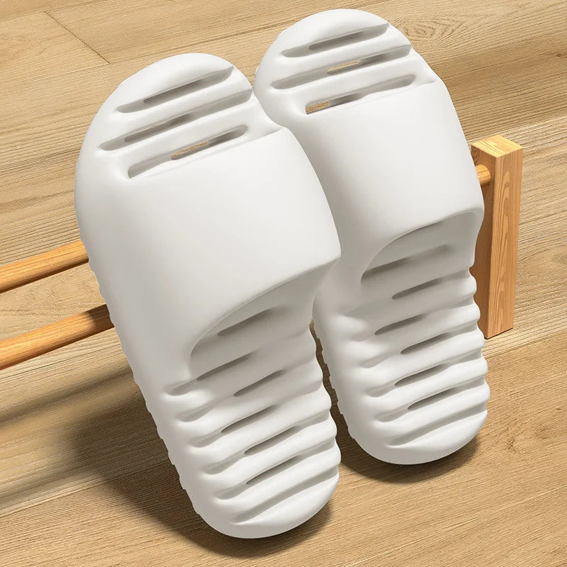 Bathroom slippers for men, summer new style, anti slip, leak proof, quick drying, hollowed out couple, cool slippers for women