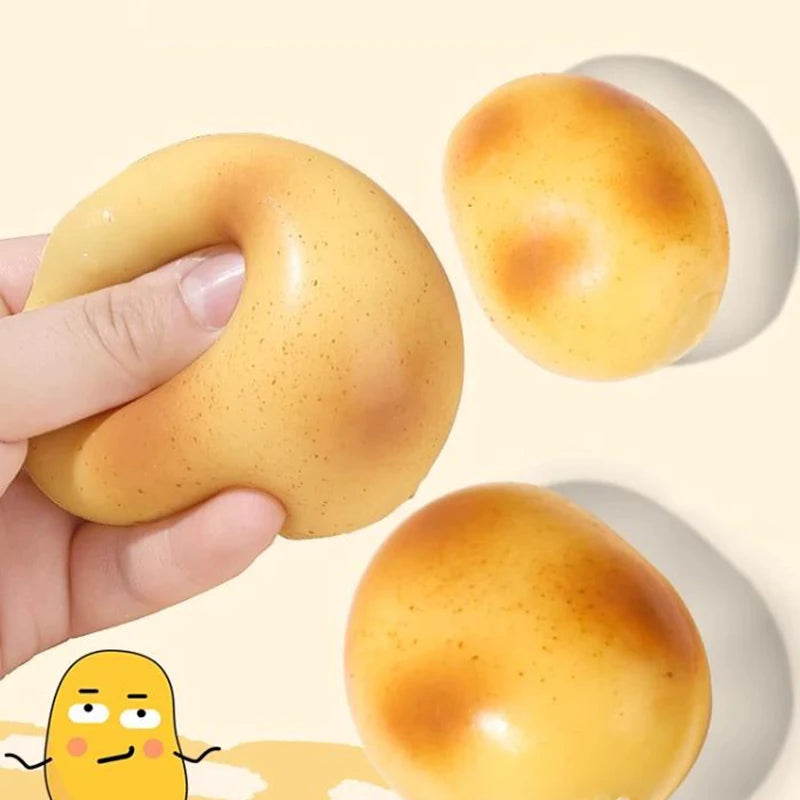 Squishy Food Potato Squeeze Stress Ball Fun Food Squishy Toy Fluid Sensory Slow Rising Fidget Toys Anti-stress Squishies Gift