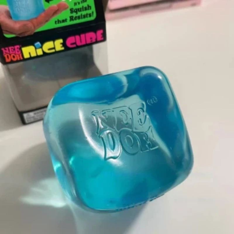 Squishy Needoh Nice Cube Schylling Sensory For Adults Kids Blue Purple Pink Anxiety Calming Tool For Office Home School