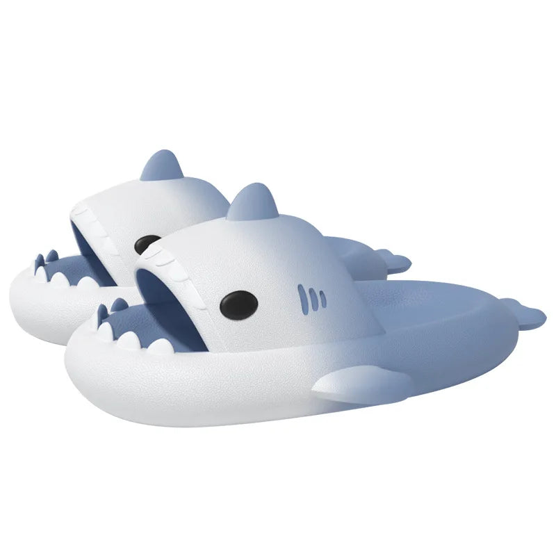 Litfun Shark Slippers Fashion Beach Non-slip Sandal Platform Shark Slides Home Thick Soled Flip Flop
