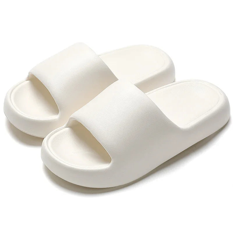 New Soft EVA Slippers Home Slipper Outdoor Beach Summer Sandals Bath Flip Flops Non-Slip Thick Sole Shoes