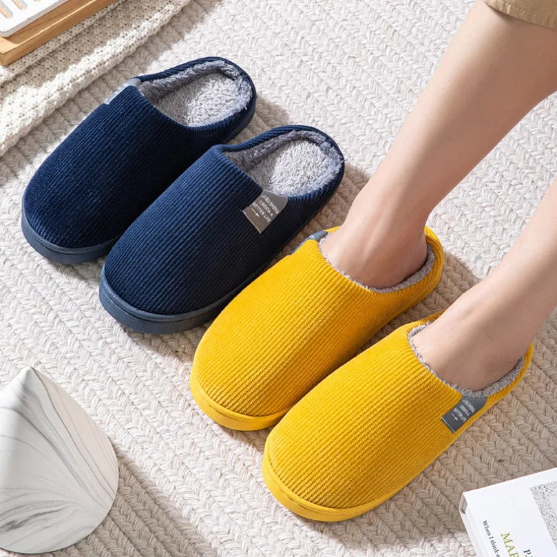 Home Slipper Fuzzy Winter Warm Fur Plush Non Slip Indoor Room Classic House Shoe Lazy Footwear Bedroom