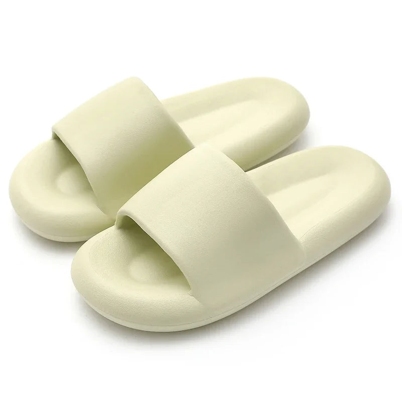 New Soft EVA Slippers Home Slipper Outdoor Beach Summer Sandals Bath Flip Flops Non-Slip Thick Sole Shoes