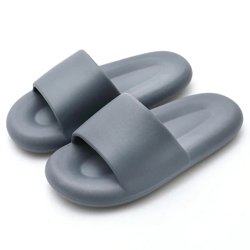 New Soft EVA Slippers Home Slipper Outdoor Beach Summer Sandals Bath Flip Flops Non-Slip Thick Sole Shoes