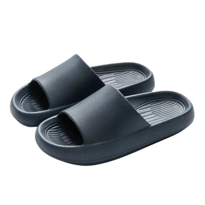 New Soft EVA Slippers Home Slipper Outdoor Beach Summer Sandals Bath Flip Flops Non-Slip Thick Sole Shoes