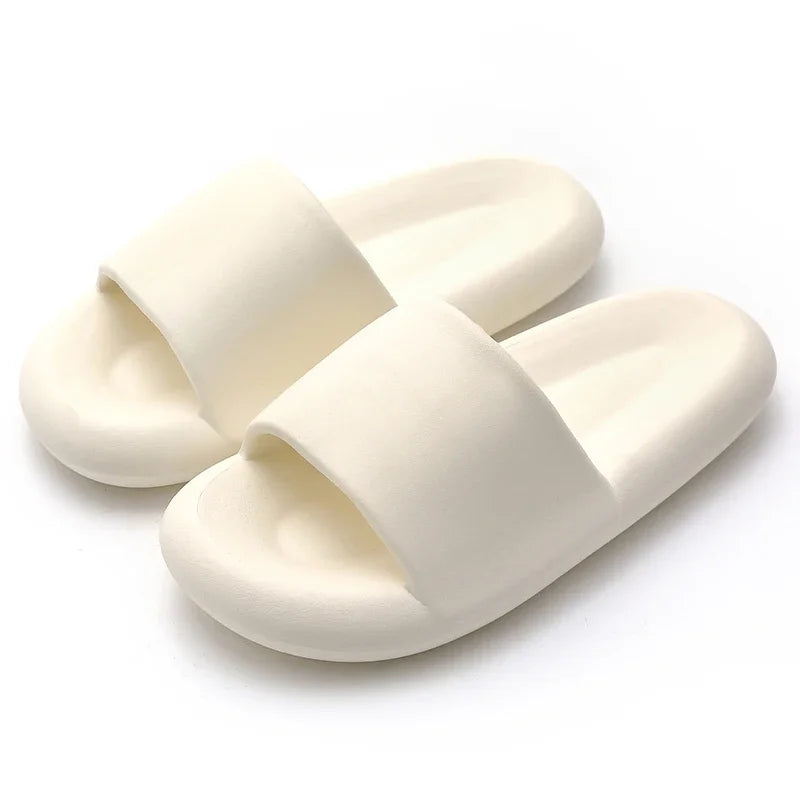 New Soft EVA Slippers Home Slipper Outdoor Beach Summer Sandals Bath Flip Flops Non-Slip Thick Sole Shoes