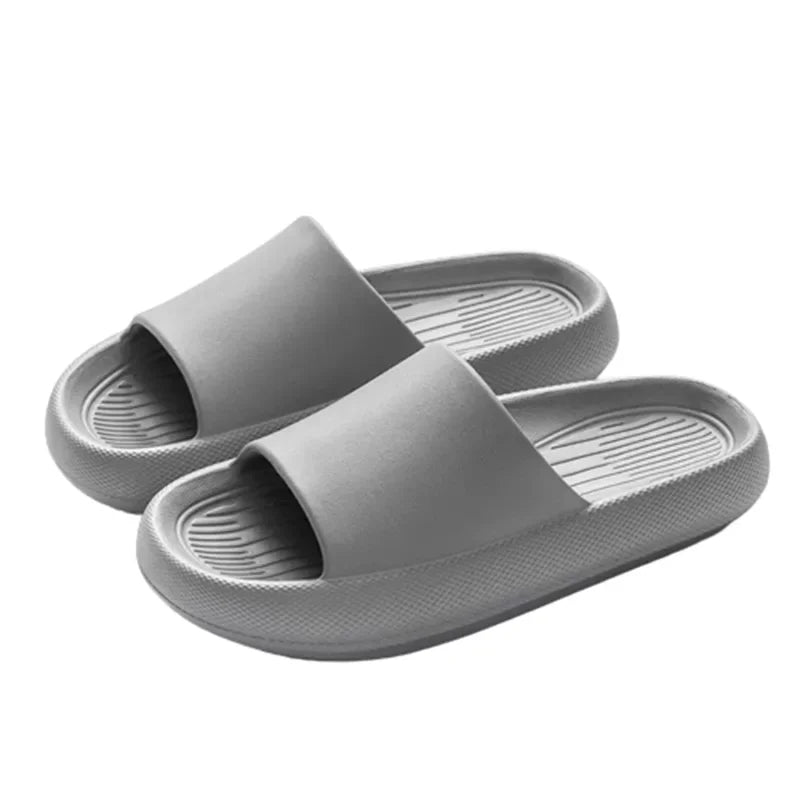 New Soft EVA Slippers Home Slipper Outdoor Beach Summer Sandals Bath Flip Flops Non-Slip Thick Sole Shoes