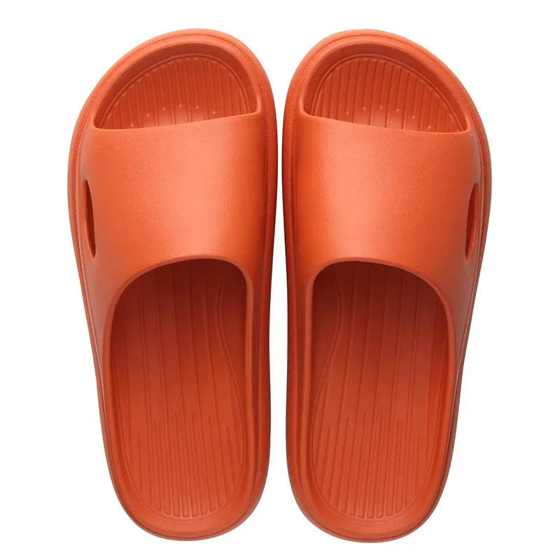 New Soft EVA Slippers Home Slipper Outdoor Beach Summer Sandals Bath Flip Flops Non-Slip Thick Sole Shoes
